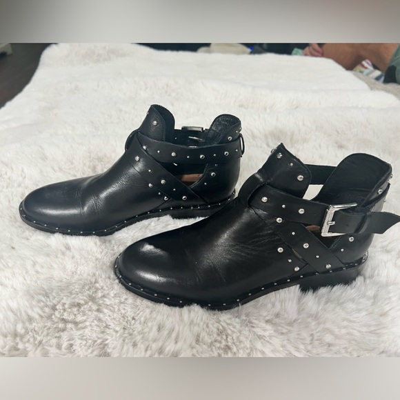 Halogen Shoes - Halogen Black Studded Ankle Booties